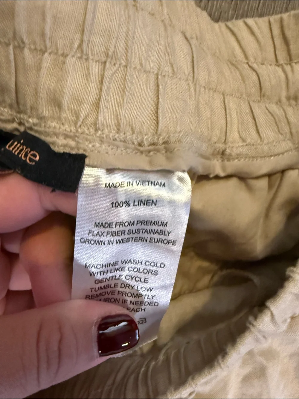 Quince 100% European Linen Wide Leg Pants